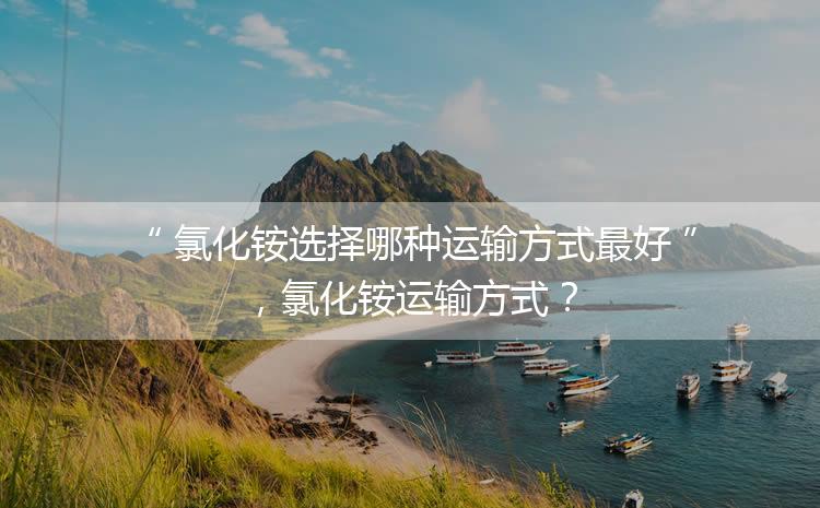 氯化銨選擇哪種運輸方式最好，氯化銨運輸方式？